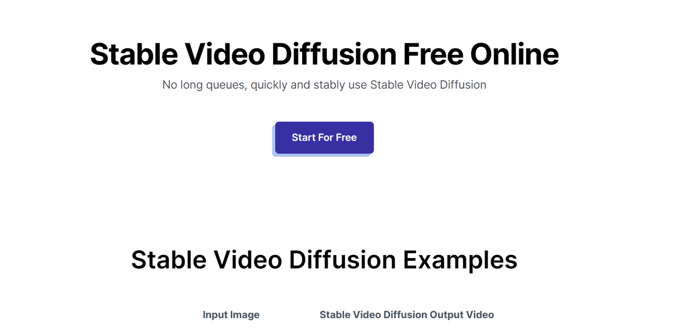 Stable video diffusion online