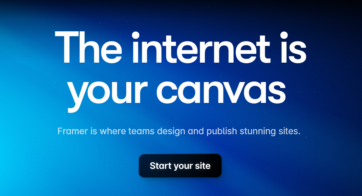 Framer-成功从网站开始