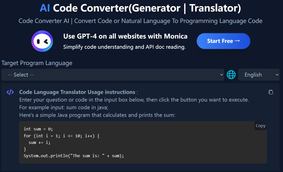 AI Code Converter