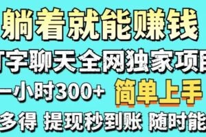 打字聊天项目 打字聊天就有米 一天100-1000左右